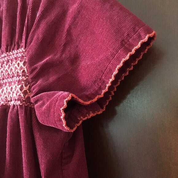 Mini Boden smocked corduroy dress 7-8Y - Picture 6 of 9